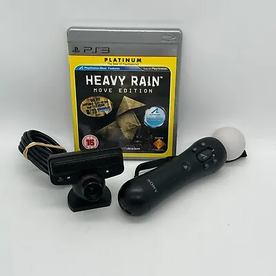 PS3 Move Controller Camera & Heavy Rain Game | Playstation Accessories | Tested • $75