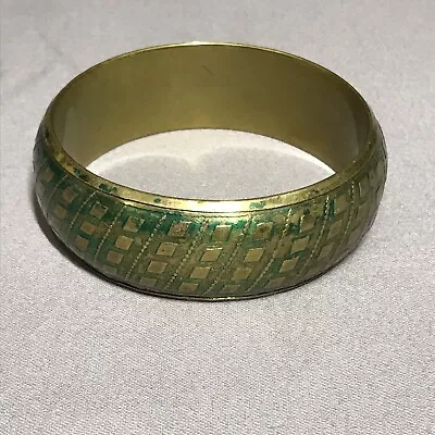 Vintage Brass Bangle Bracelet • $17.15