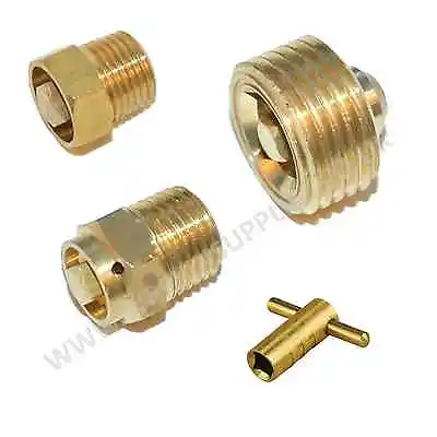 Radiator Bleed Valve Or Key Quality Brass 10mm 13mm 21mm BSP Plumbing Tool Air • £1.95