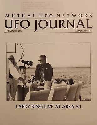 UFO Journal Mutual UFO Network MUFON Magazine #319 Nov 1994 Larry King Area 51 • $14.99