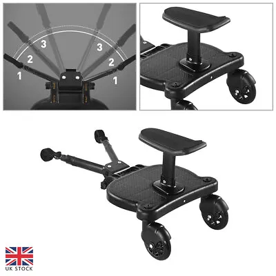 Universal Load 25kg Buggy Stand Board With Seat Stroller Pram Pushchair Connect • £37.73