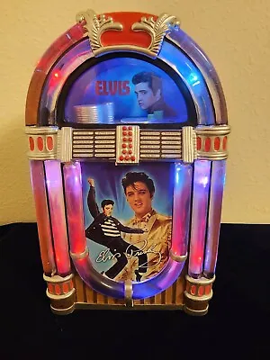 Rare Elvis Rocks Forever Jukebox - Bradford Exchange - Plays Music - Neon Lights • $204.11