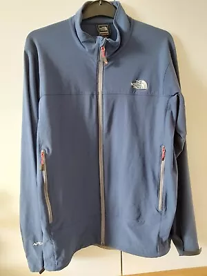 NORTH FACE Summit Series Apex SoftShell Jacket Blue Size XL Stretchy Pockets  • £15