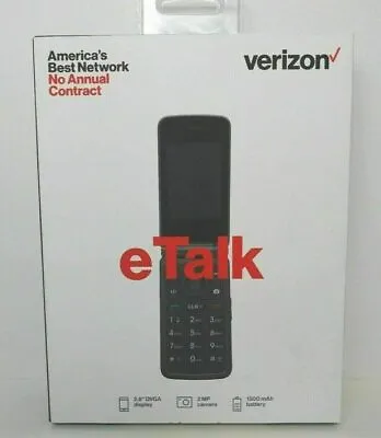 Verizon Wireless Freetel ETalk Prepaid Flip Phone (Gray) • $31.99