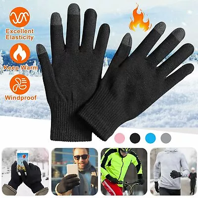 Men Women Touch Screen Gloves Smartphone Texting Winter Thermal Soft Gloves • $5.18