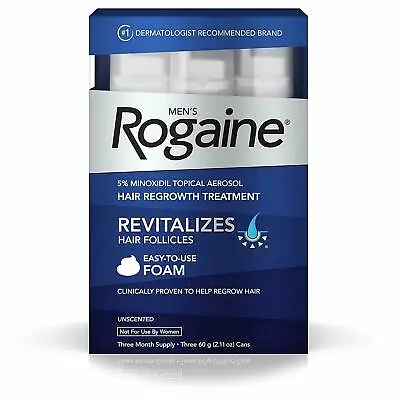 Rogaine Foam Hair Loss & Regrowth Treatment 5% Minoxidil - 1 To 4 Months Supply  • $22.95