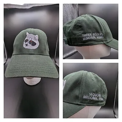 Sequoia National Park Baseball Cap Hat 3 Rivers Mineral King Embroidered Racoon • $18