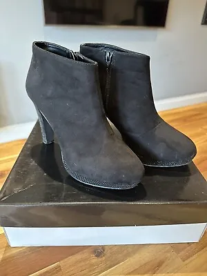 Miss KG Brianne Ankle Boots Black Size Euro 40 • £9.99