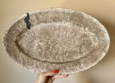 McCarty Pottery Oval Nutmeg Mississippi Platter • $300