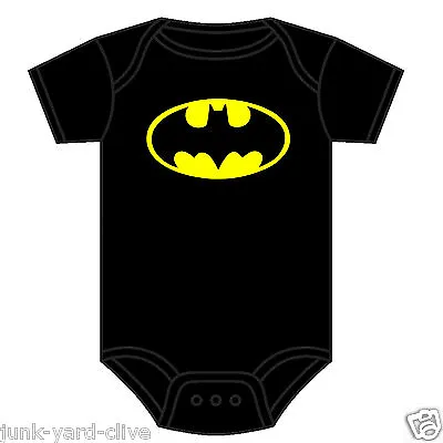 £8.69 • Buy Batman Baby Grow Baby Vest Dc Comics Superhero Dark Knight 0-18 Months New Black