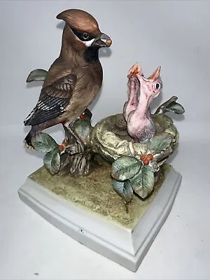 $25 • Buy Andrea By Sadek Waxwing Bird Vintage 1980 Figurine