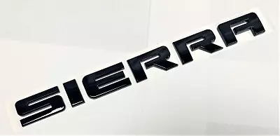 1pc Black Sierra Fit Gmc Rear Tailgate Liftgate Emblem Decal Badge Letter 99-17 • $13.99