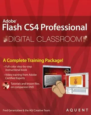 $5 • Buy Adobe Flash CS4 Professional Digital Classroom [With DVD-ROM]