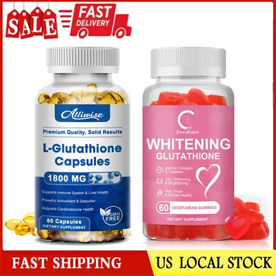 L-Glutathione Skin Whitening Pills With Collagen Natural Antioxidant Anti Aging • $11.11