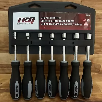 TEQ Correct 7 Piece SAE Nut Driver Set 3/16” - 1/2” Inch - TQ418 • $21.75