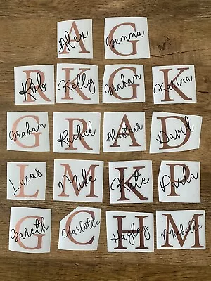 £2.40 • Buy Name & Initial Vinyl Label, Personalise, Customise, Sparkle, Glitter, Glass Etc