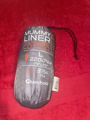 Mummy Liner Premium Polyester+Cotton Travel Liner Sleeping Bag - Size L • £7