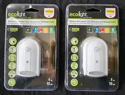 Ecolight Battery Operated LED Motion Activated Path Night Light 2 Pack • $18.97