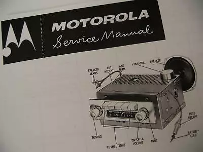 HUGE MANUAL MOTOROLA Home Radio SERVICE MANUAL CD • $15