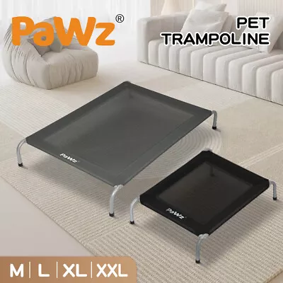 Pawz Elevated Trampoline Pet Bed Dog Puppy Raised Heavy Duty Large Hammock Mesh • $52.99