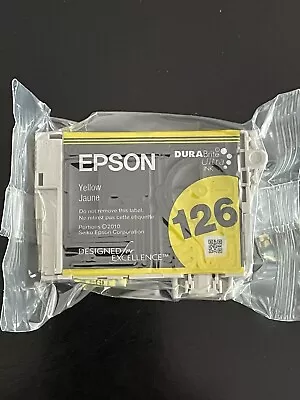 GENUINE Epson 126 Yellow Ink Cartridge - SEALED • $3.99