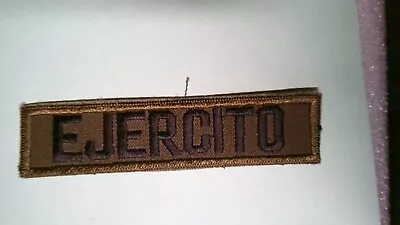 Military Patch Sew On Older Name Tape That Says Ejercito • $3.99