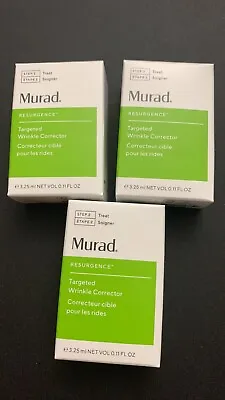 3 Murad  Wrinkle Corrector Resurgence Targeted 3.25 ML 0.11 Oz Each Q55 • $35.99