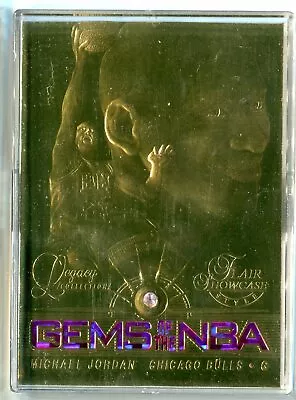 23Kt Gold Reprint Michael Jordan 1996-97 Flair Showcase Legacy Gemstone Relic • $29.99