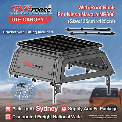 Ute Tub Canopy & 135*125cm Roof Rack Flat Platform For Nissa Navara NP300 SYD • $2650