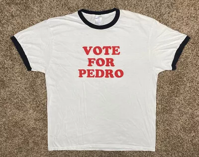 Vote For Pedro Ringer T Shirt Mens Sz XL Napoleon Dynamite Movie Promo • $15