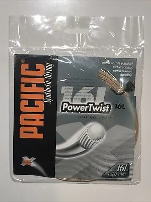 Set Pacific PowerTwist 16 Gauge Tennis String • $19