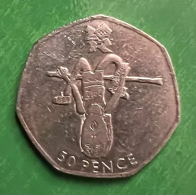 🌟 50p 2011 London 2012 Olympic Games Athletics - Circulated Coin 🌟 • £1