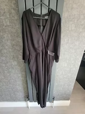 Ladies Miss Selfridge Black Jumpsuit. Size Uk 12 • £5.99
