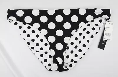 La Blanca Women's Reversible Polka Dot Bikini Swim Bottom Swimsuit Size 16 - NEW • $14.99