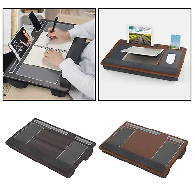 Portable Lap Desk Laptop Table Stand Notebook Tray With Wrist Rest Mouse Pad • £39.66