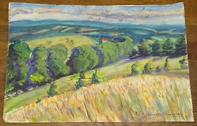 Found Watercolor Painting - Wadsworth Provandie VT. '43 ? • $75