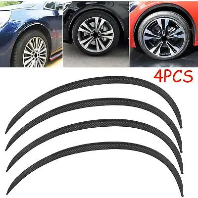 Carbon Fiber Style Auto Car Wheel Eyebrow Arch Protector Trim Lips Fender Flares • $16.50