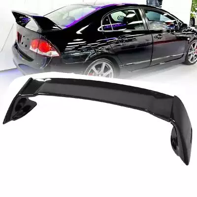 For 2012-2015 13 Honda Civic 4DR Sedan MUG Style Glossy Black Trunk Spoiler Wing • $77.90