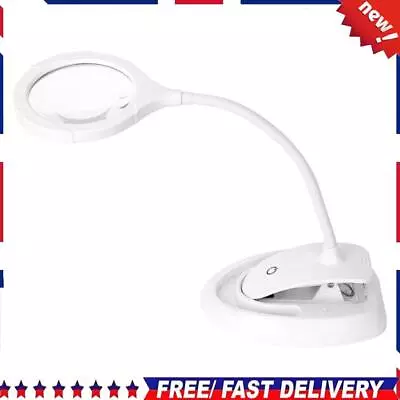5X 10X Desk Magnifier Dimmable USB Powered For Close Work Repair Reading Crafts  • £26.03