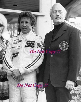 £3.20 • Buy Mario Andretti & Colin Chapman JPS Lotus Portrait 1978 Photograph