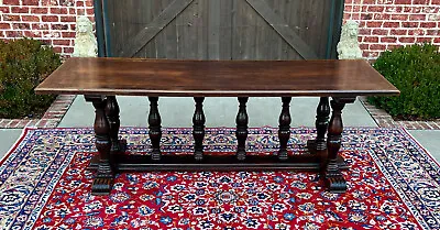 Antique French Farm Table Dining Library Conference Table Desk Walnut 98  19th C • $7500