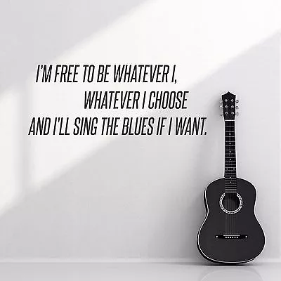 Oasis Whatever Rock Band Lyrics Quote Wall Sticker Vinyl Decal Mural Decor • £16.99