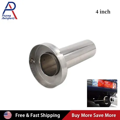 Universal 4  Round Steel Removable Catback Exhaust System Muffler Tip Silencer • $14.89