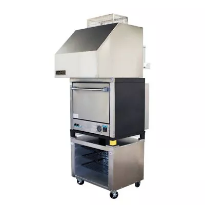 NAKS Single Deck Pizza Oven W/ Ventless Hood 30  1PH - Fire Suppression Included • $13304