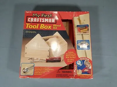 My First Craftsman Tool Caddy Wood Building Kit W/ Real Craftsman Screwdriver  • $28.97