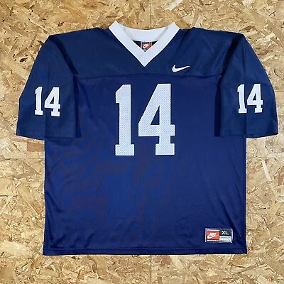 Vintage 90s Nike Penn State University #14 Blue Jersey Size XL • $17