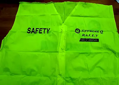 Network Q RAC Rally 1995 Marshall's High Viz Tabard. NEW. Colin McRae Victory. • £22.59