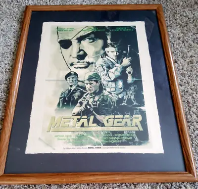 Metal Gear Solid Movie Print RARE Hideo Kojima Collectible Fan Art Poster • $1500