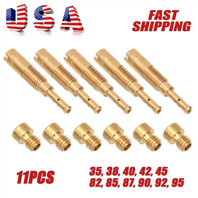$15.99 • Buy For Kawasaki KLX 110 DRZ 110 STOCK Carb Pilot Jet Kit & Larger Main Jet Kit US