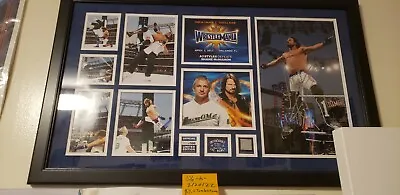 $200 • Buy AJ Styles WrestleMania 33 Signed Commemorative Plaque 